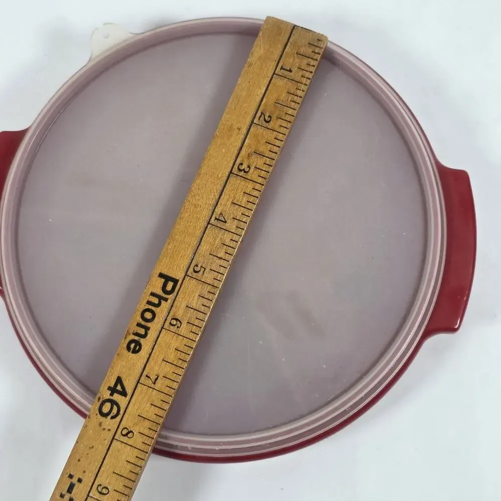 VTG Tupperware Red Suzette Relish Condiment Caddy 608-2 w/ Lid 229-27